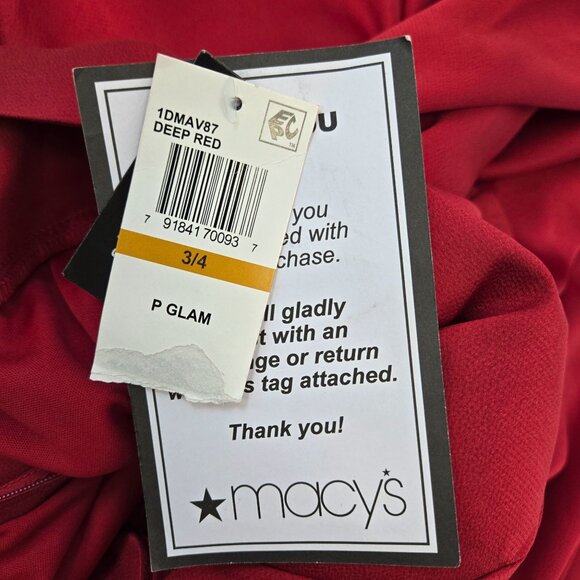 NWT B. Darlin Satin 3D Rose Applique Formal Gown Size Juniors 3/4 - Picture 4 of 9